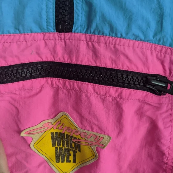 Vintage “Slippery When Wet” Windbreaker – Size XL - Picture 7 of 8